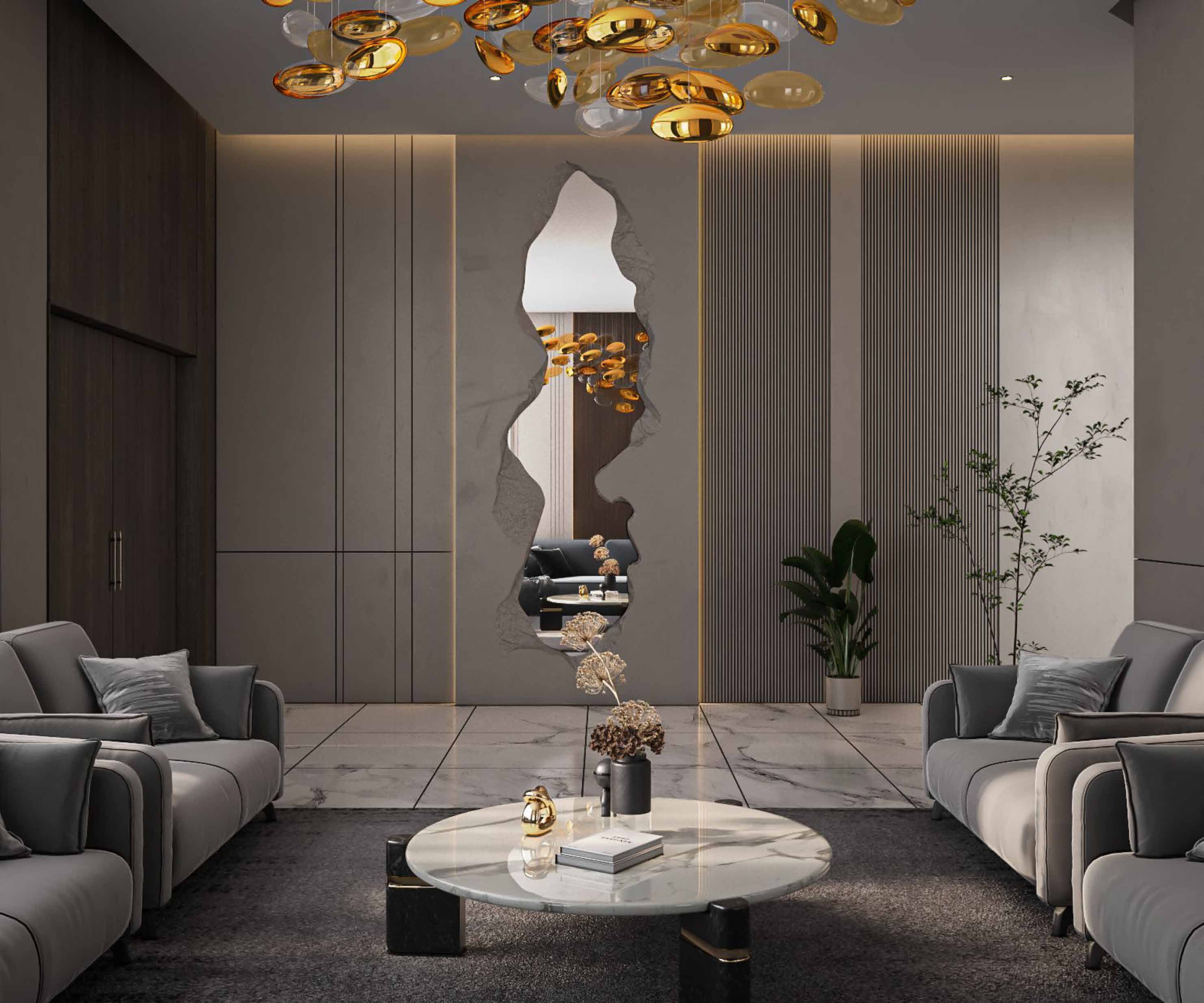 تصور داخلي معماري يعكس جودة التصميم والمتابعة